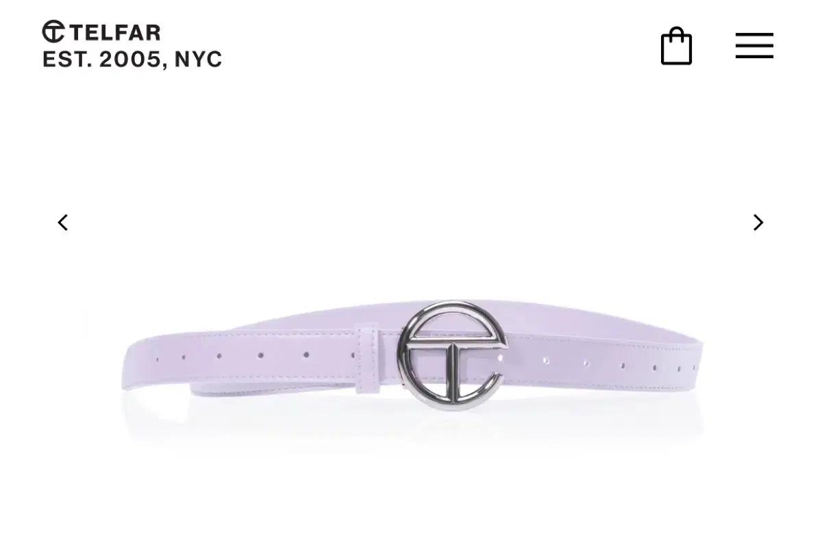 Telfar 텔파 로고 벨트 새상품 라일락 연보라 belt