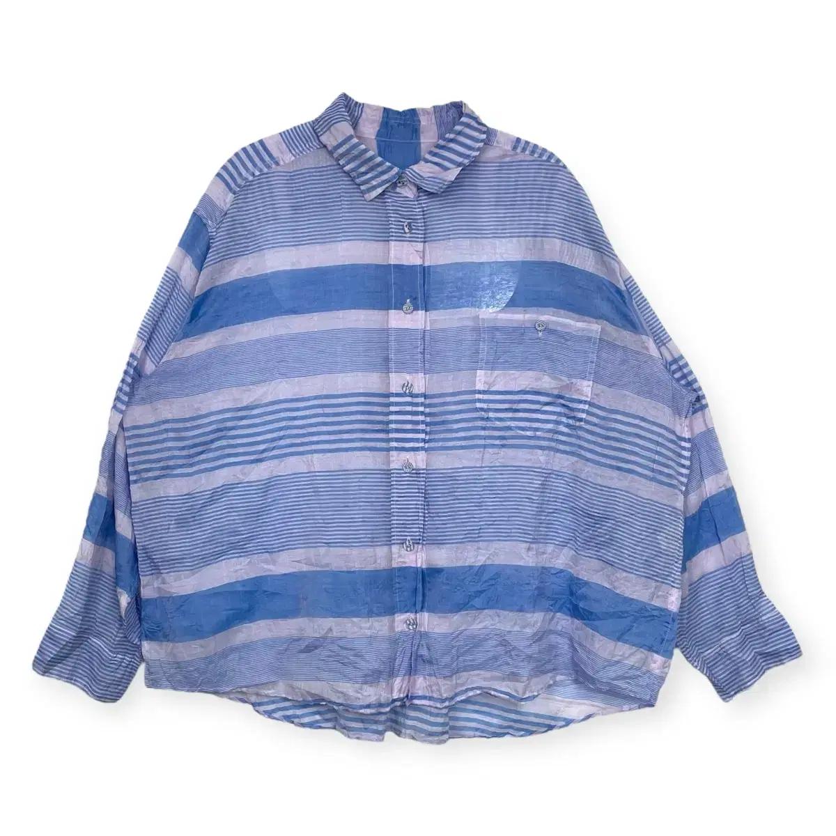 이세이미야케 플리츠플리즈 주름 패턴 셔츠