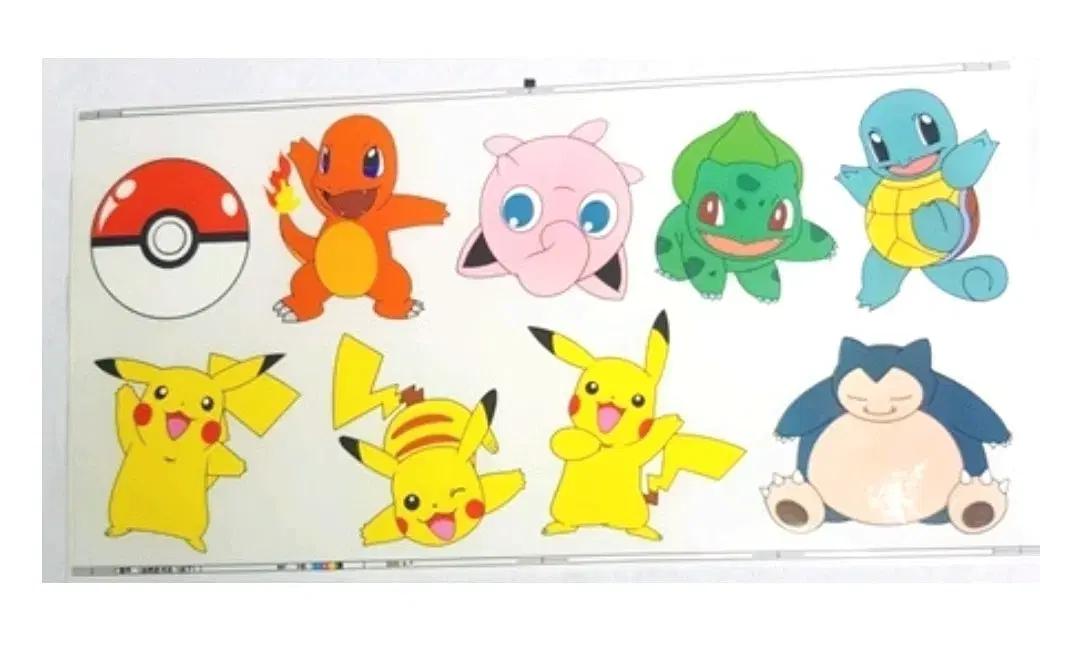 (예약배송)수입 포켓몬스터 투명 방수 판스티커