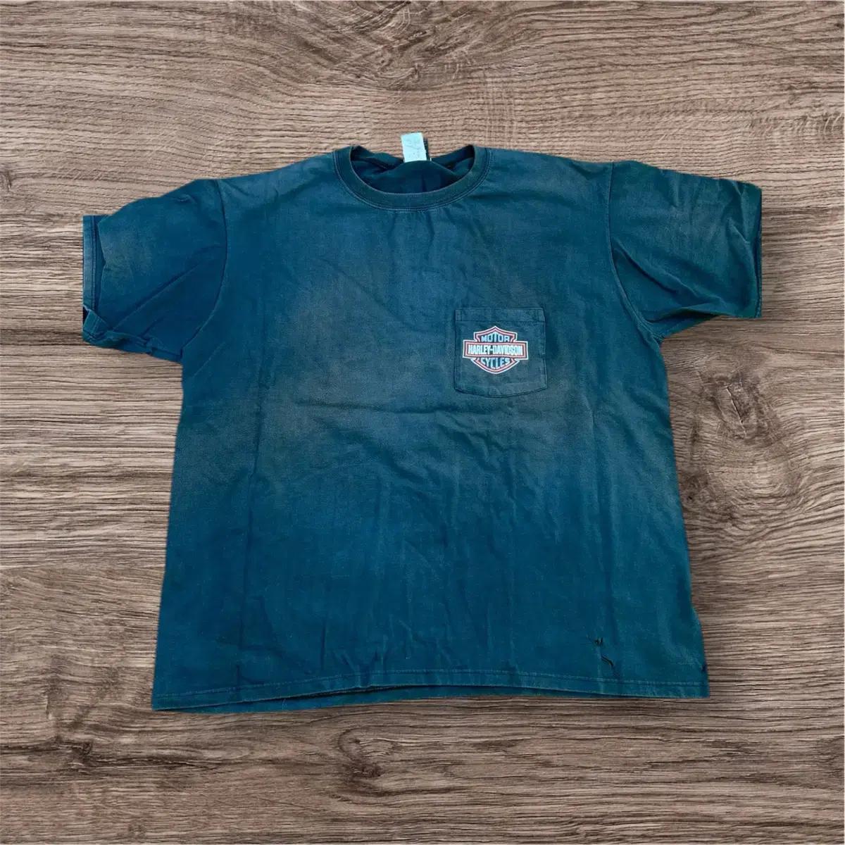 08' Harley Davidson Faded Print T-shirt