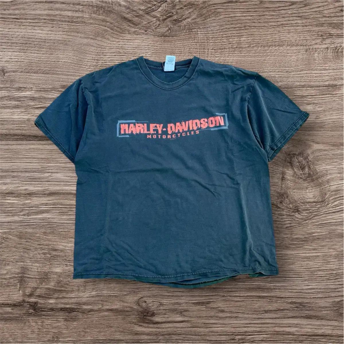 00s Harley Davidson Faded Print T-shirt