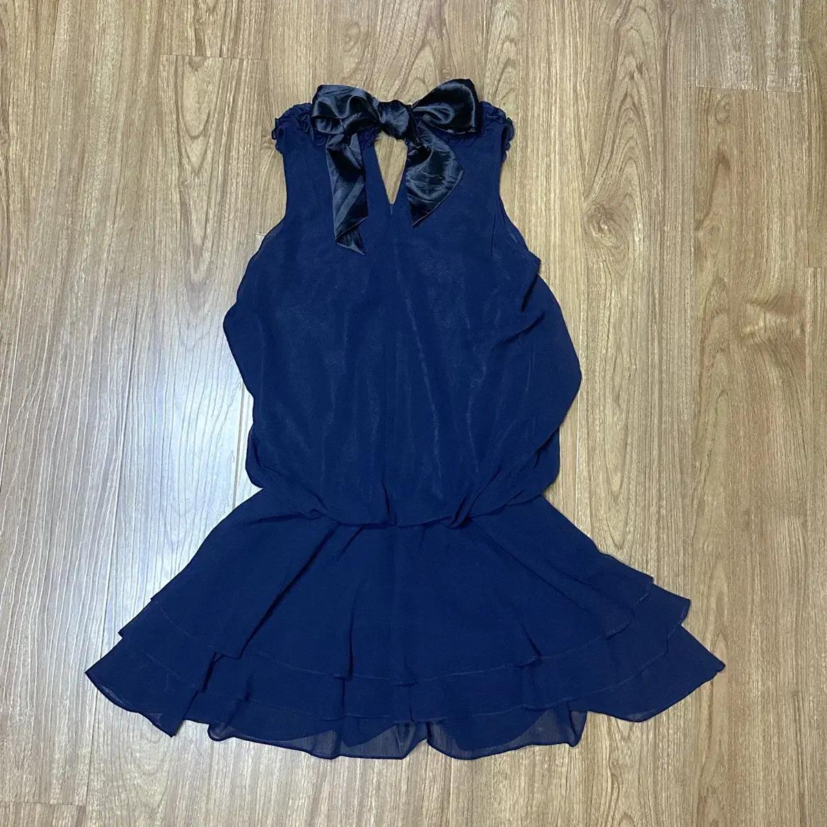 빈티지 러플 리본 캉캉 쉬폰 원피스 히메갸루 로걀 라떼 페어리 발레코어