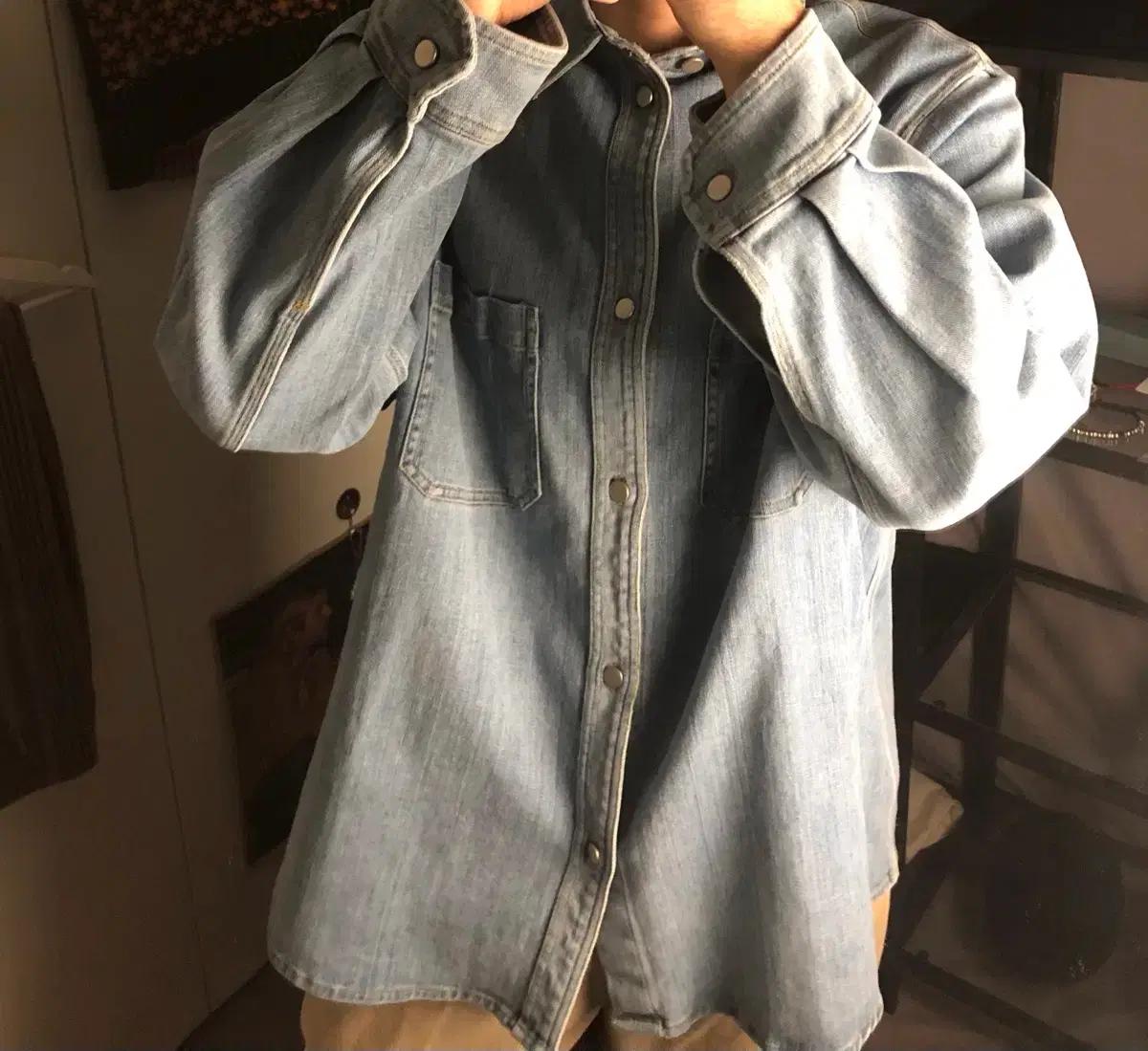 헤드메이너 데님 셔츠