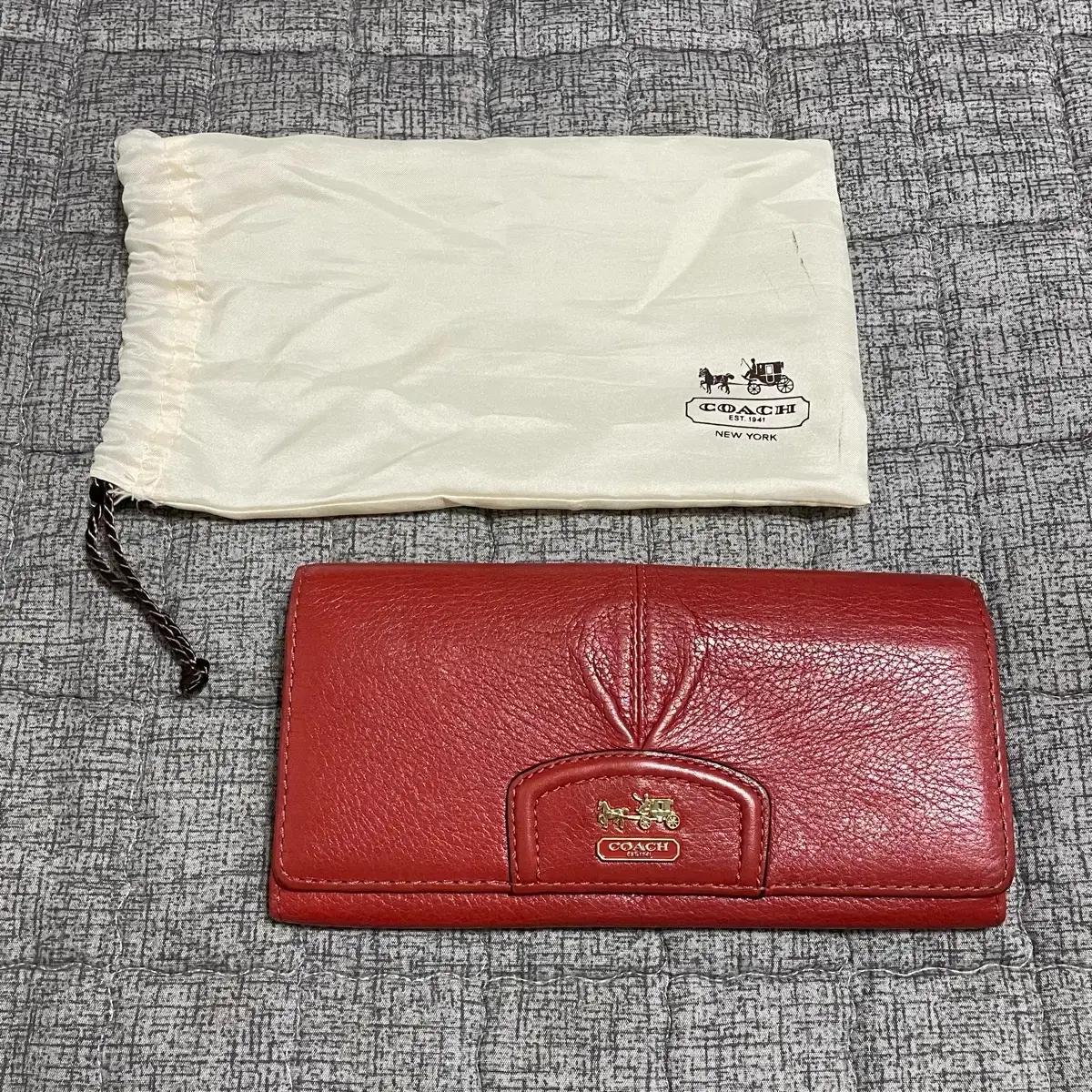 코치COACH 여성 가죽 장지갑