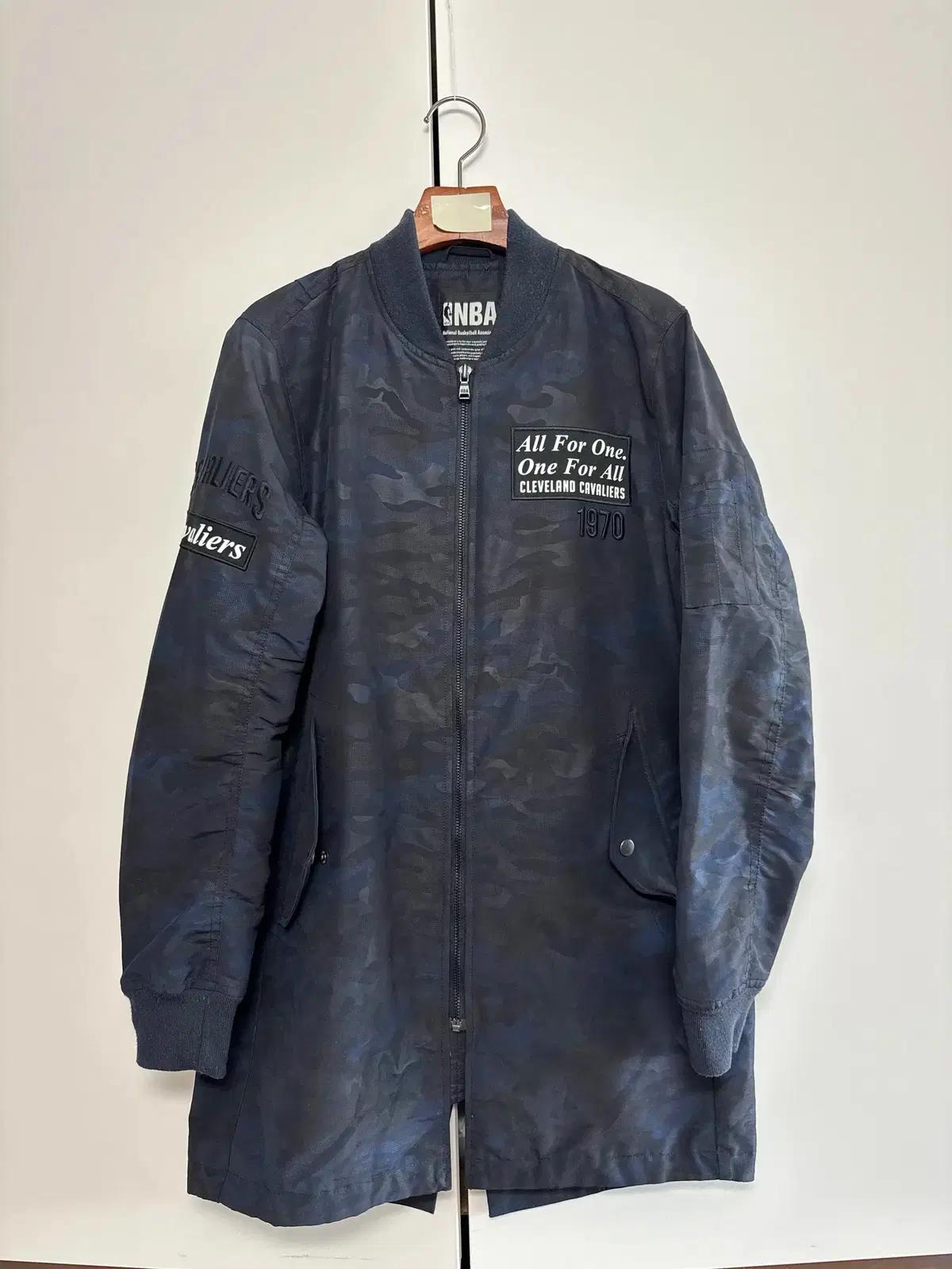 남성 NBA 클리블랜드 카모 롱자켓 S 간절기 봄가을 데일리 루즈핏