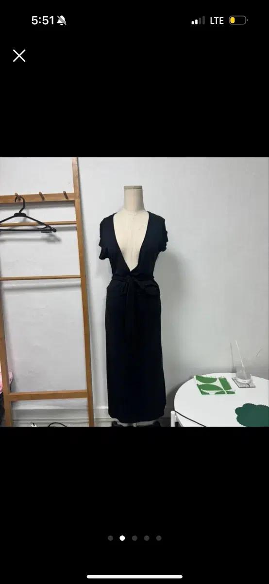 블랙 랩 스타일 롱 원피스 가디건 로브