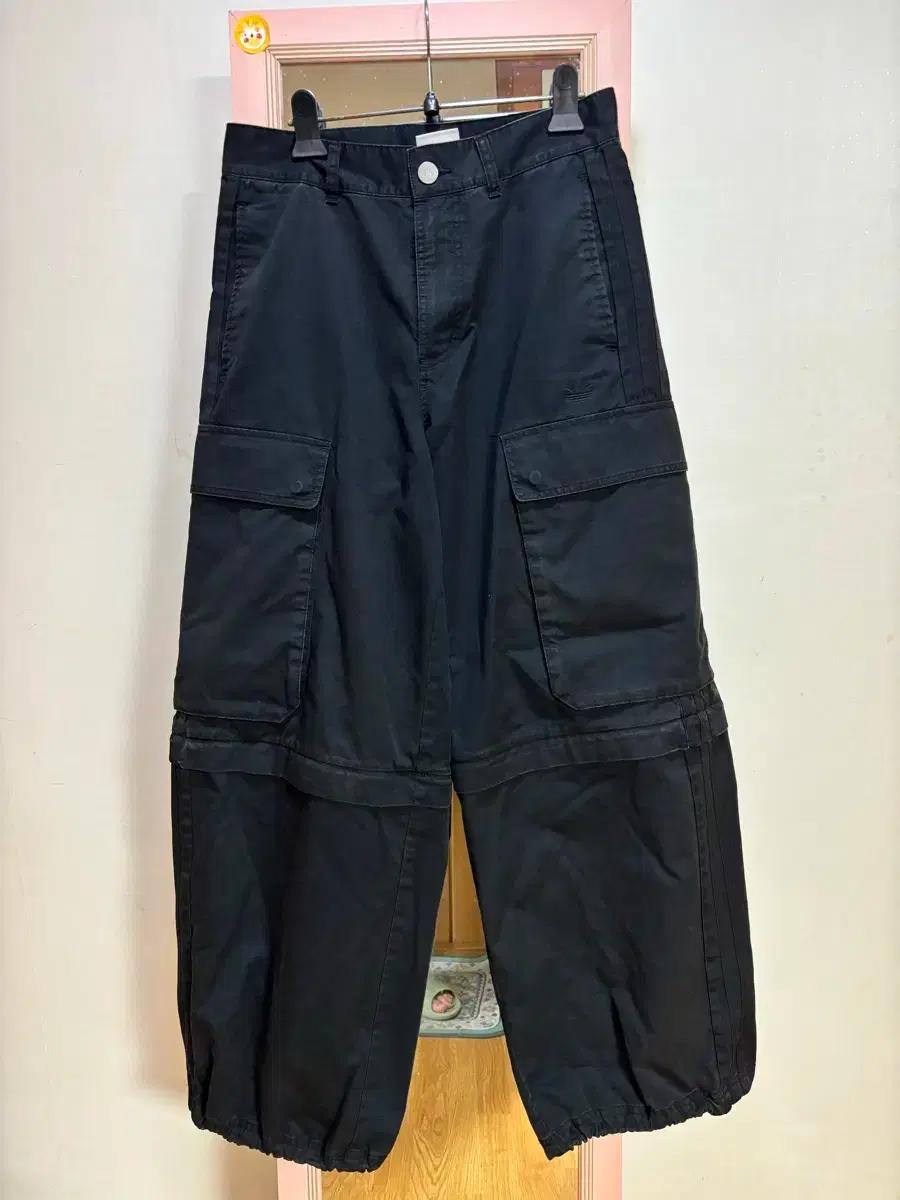 아디다스 데님 카고팬츠