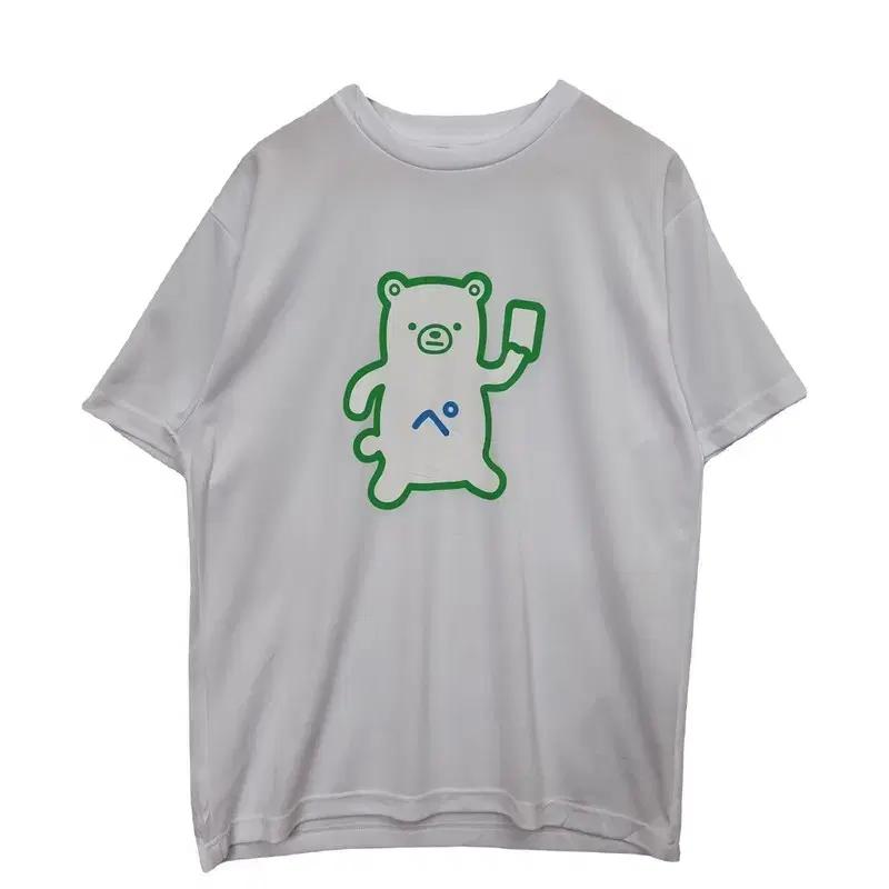 GLIMMER 화이트 캐릭터 반팔 티셔츠[L]