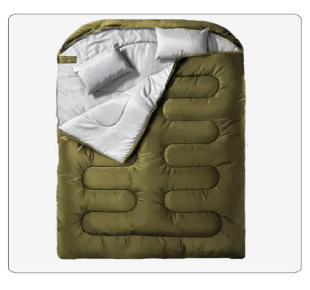 2인 침낭 커플 침낭 캠핑용품 사계절 방수 경량 백패킹 캠핑 차박 침낭