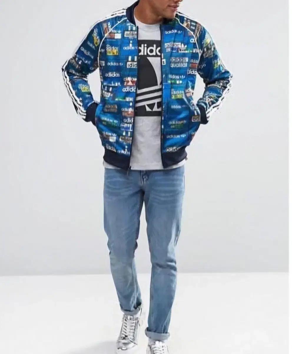 아디다스 트랙탑 슈퍼스타 그래픽 양면 져지