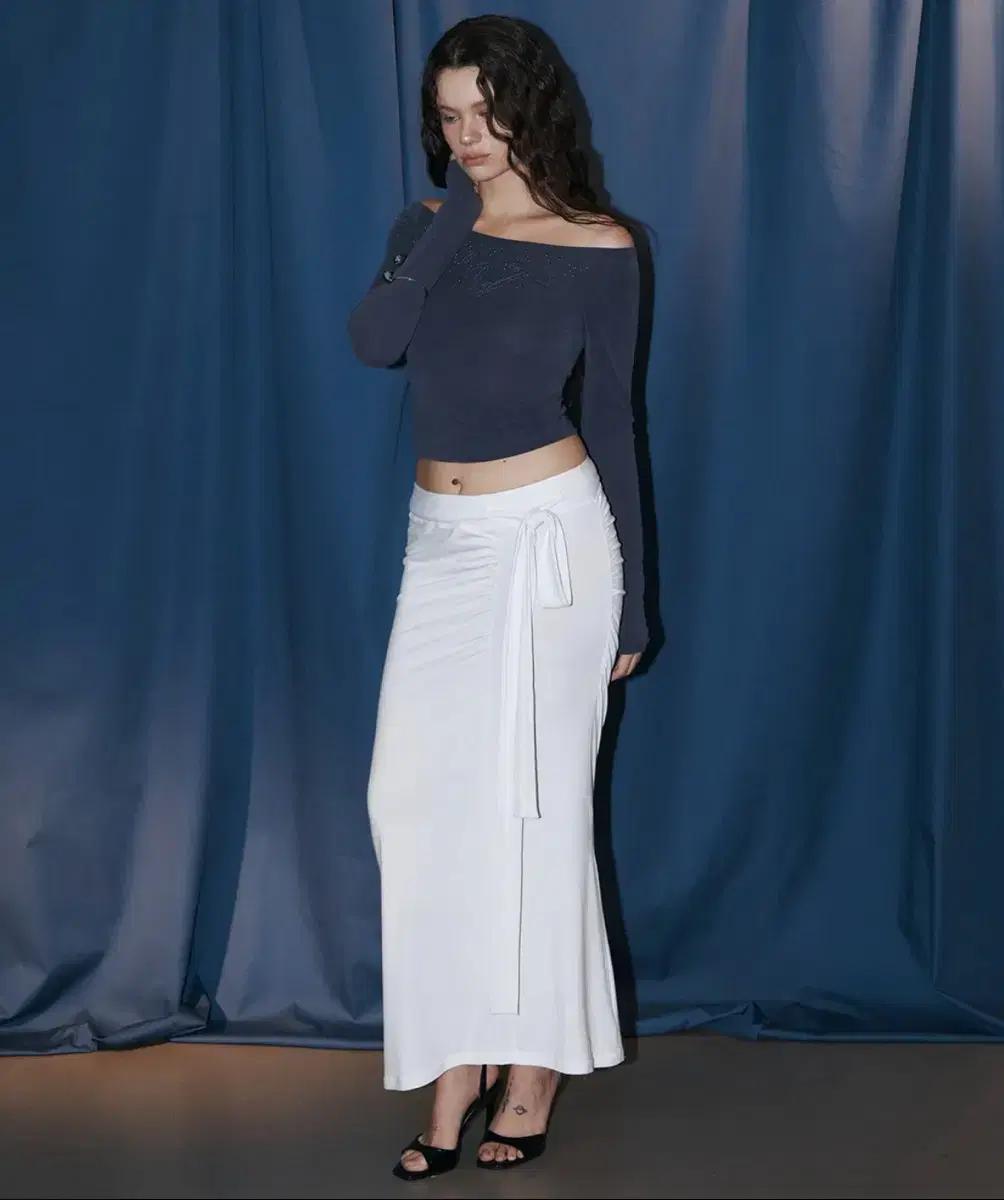 (새상품)플리즈노팔로우 Aubrey Tie Shirring Skirts