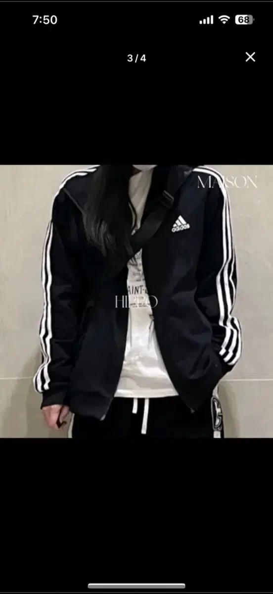 아디다스 바람막이(네이비)
