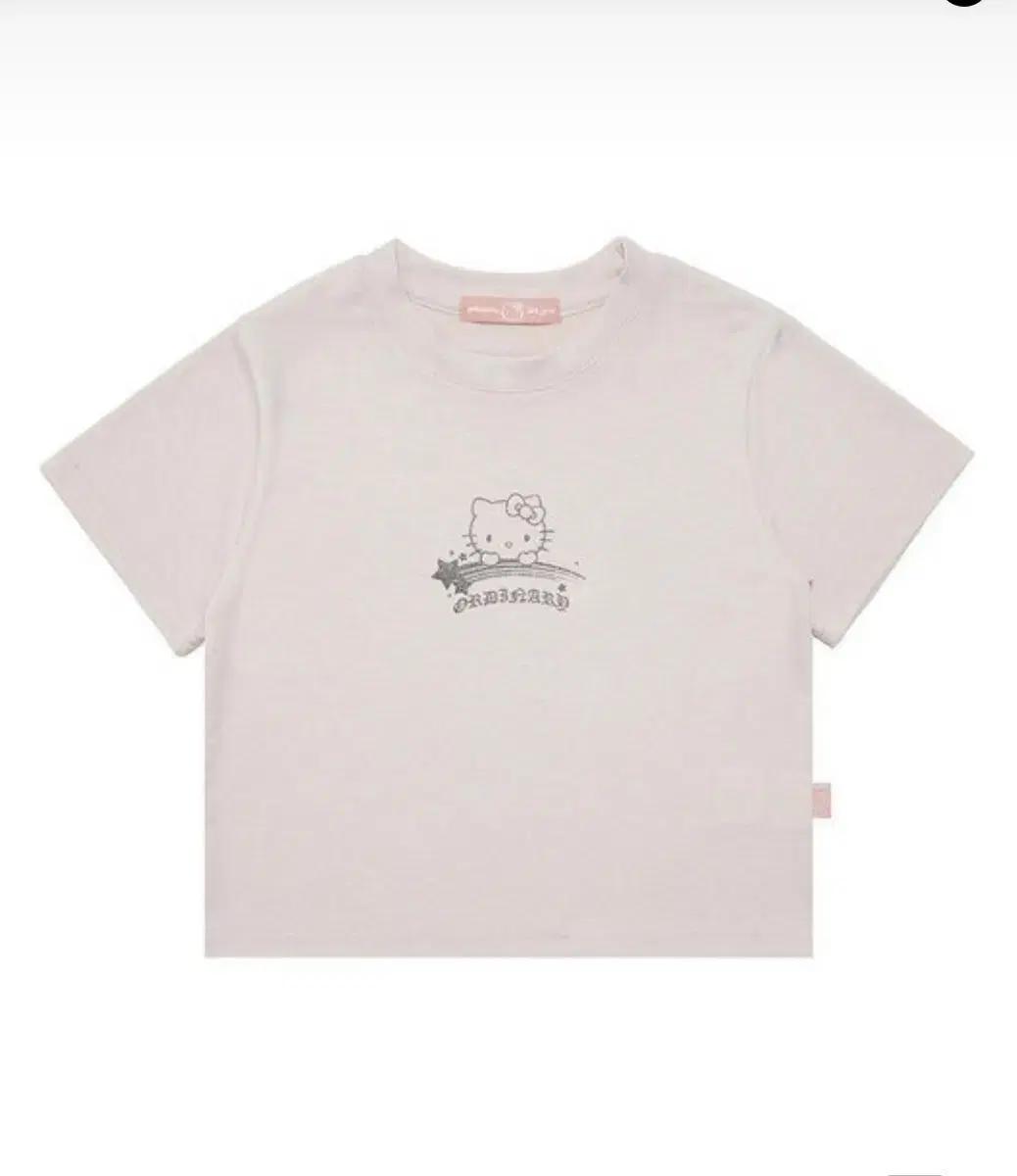 단종) 오디너리홀리데이 X 헬로키티 글리터 크롭 티셔츠 리락쿠마 산리오