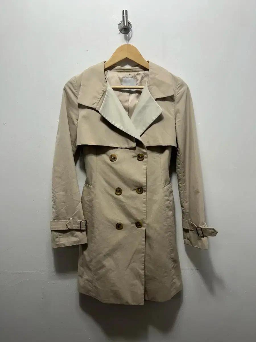 55 zoo c 베이지색 여성 트렌치 코트