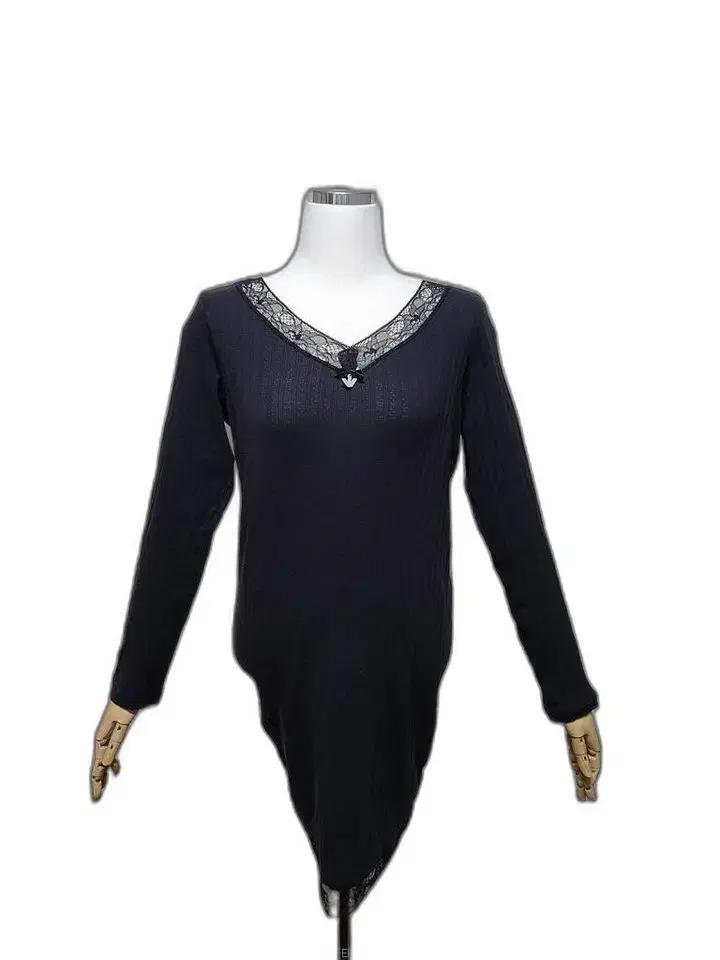 엠포리오아르마니 정품 여자 시스루 여성용 니트긴팔 브이넥 섹시원피스S