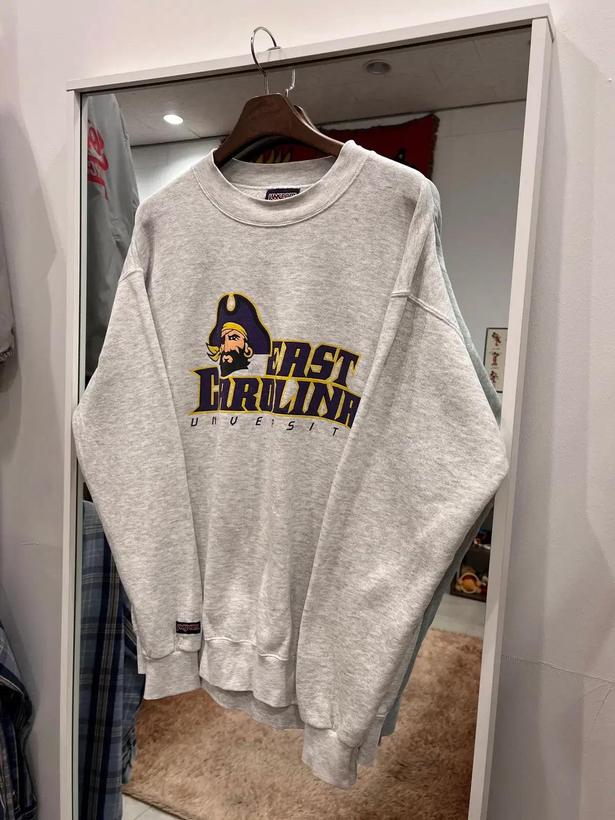 90s Jansport 잔스포츠 EAST CAROLINA 대학 스웻셔츠