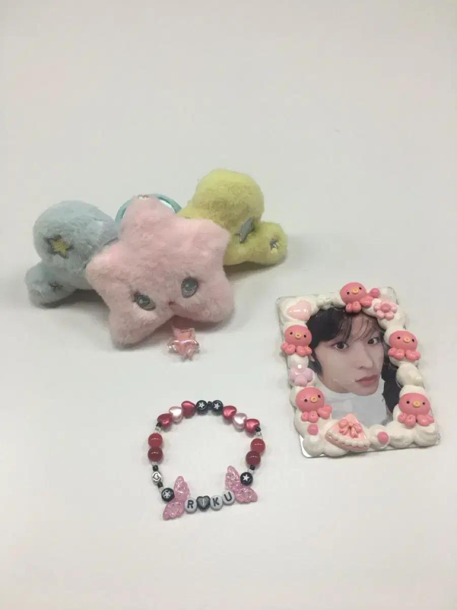 엔시티 위시 리쿠 이니셜 비즈 팔찌