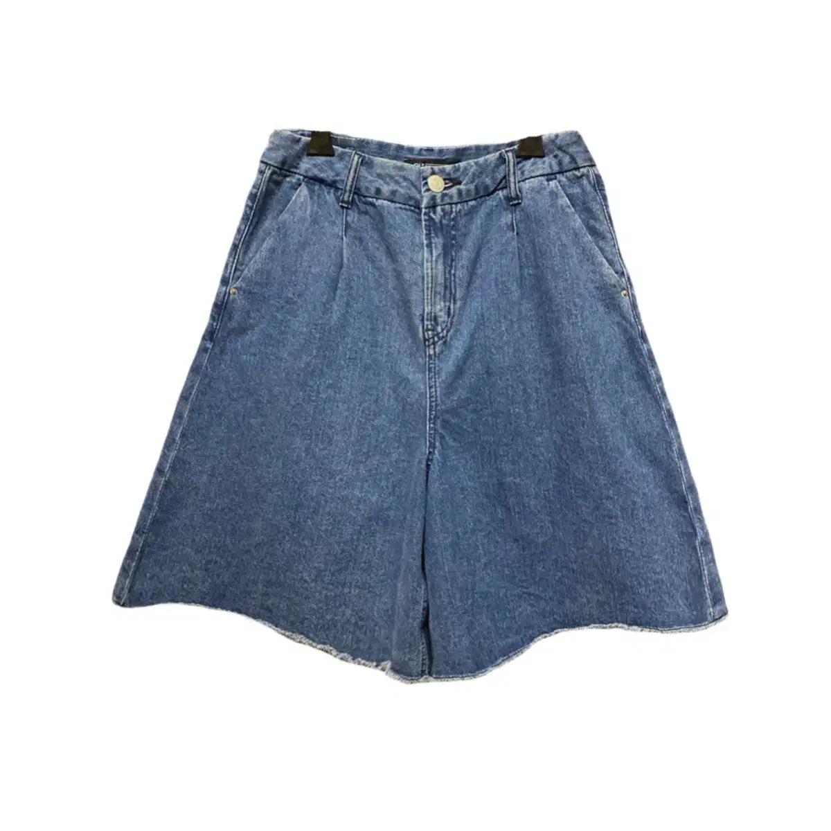 GU 청반바지 와이드 버뮤다팬츠 청바지
