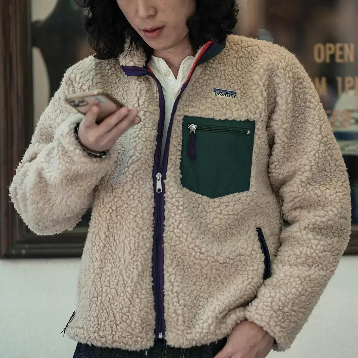 브론슨 레트로 플리스 재킷