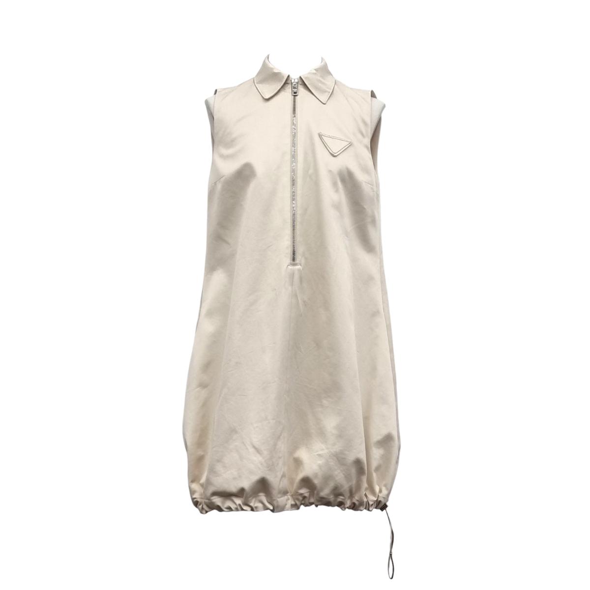 [36] 프라다 치노 미니 드레스 내추럴 원피스 PRB092302