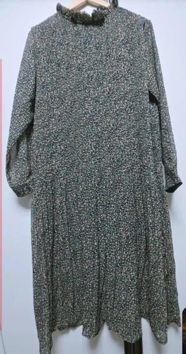 빈티지 꽃무늬 쉬폰 롱 원피스