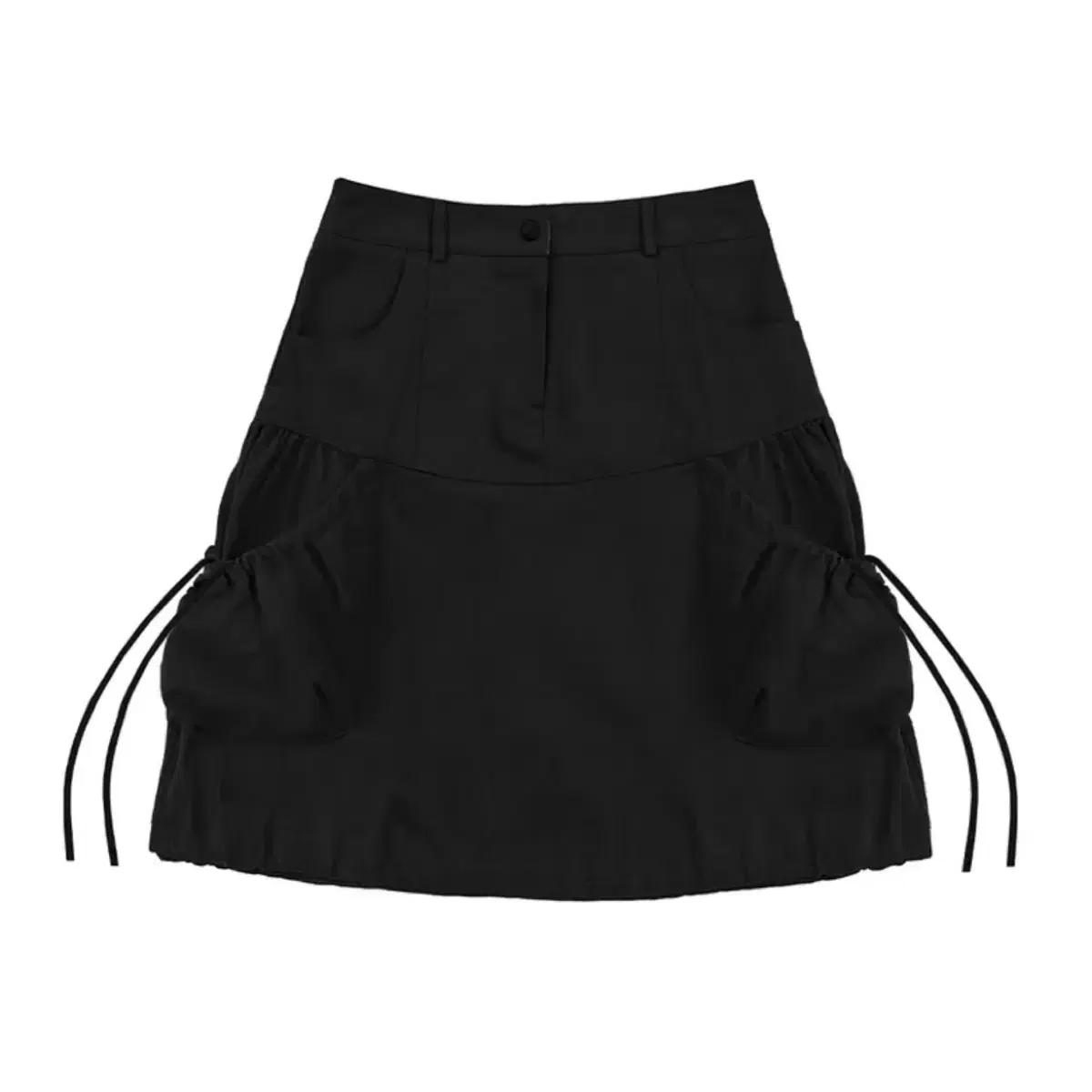 [택O새상품] 레이즈미야 미오 셔링 벌룬 스커트 블랙S