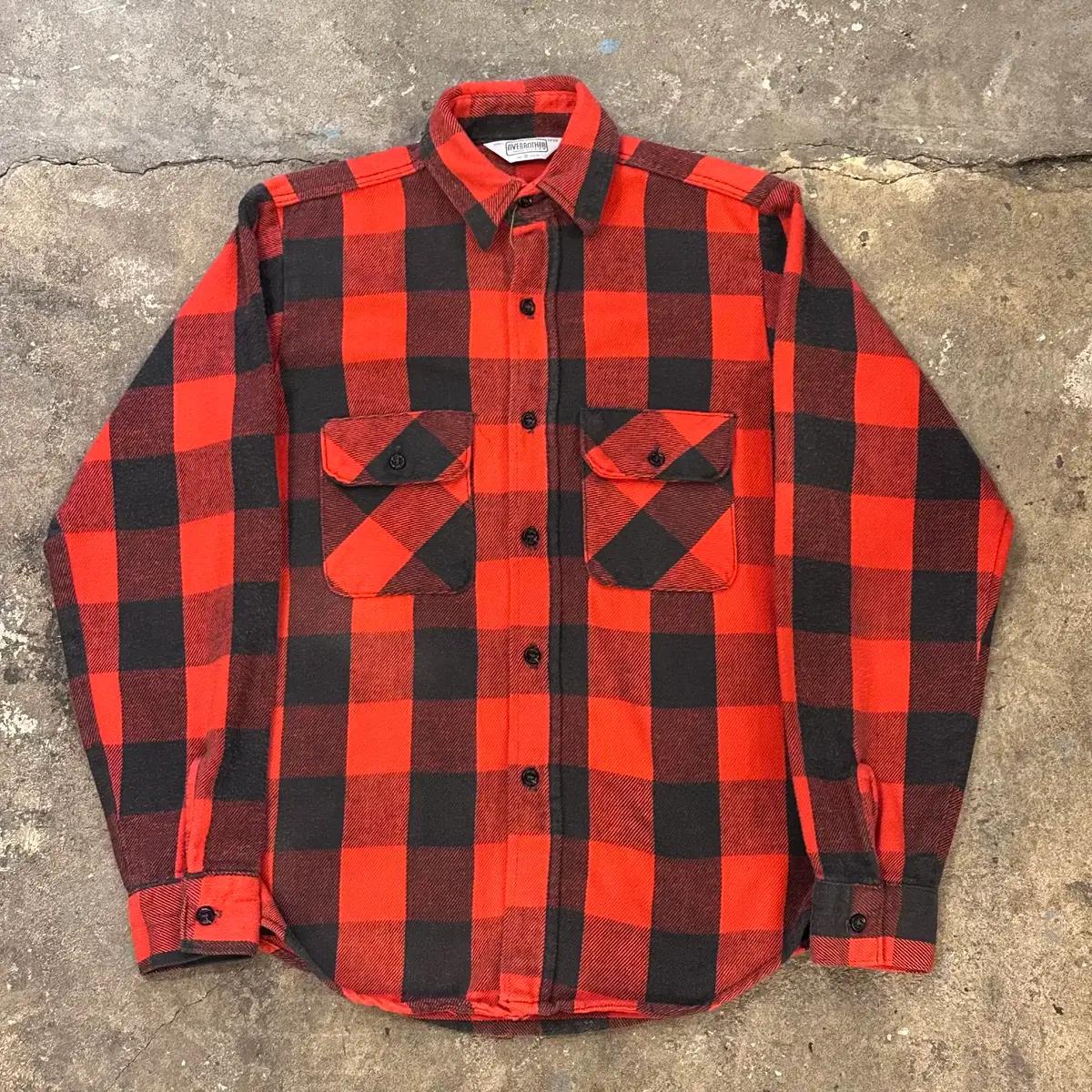 70S 80S Five Brother flannel - S