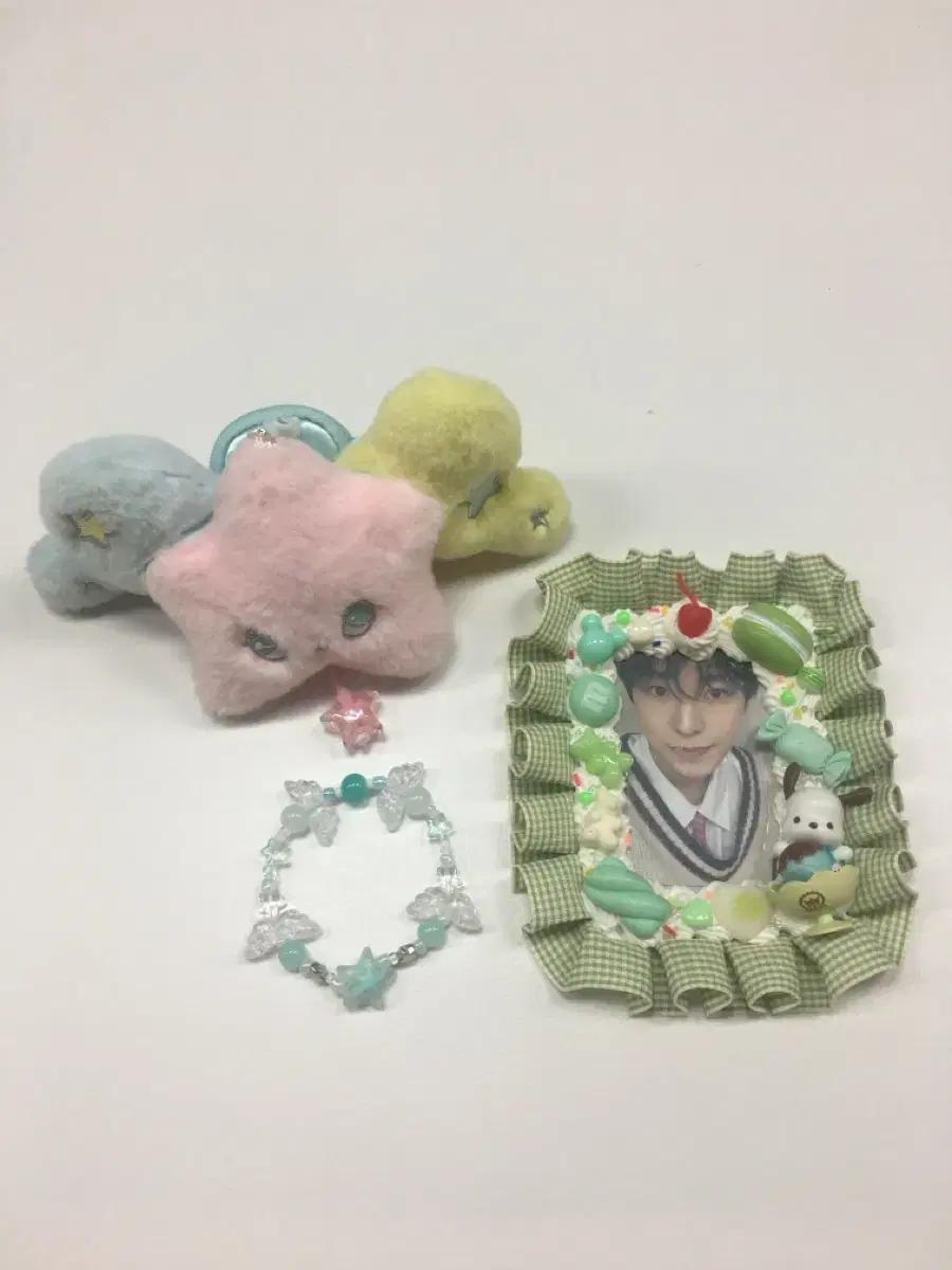 엔시티 위시 유우시 민트 비즈 팔찌