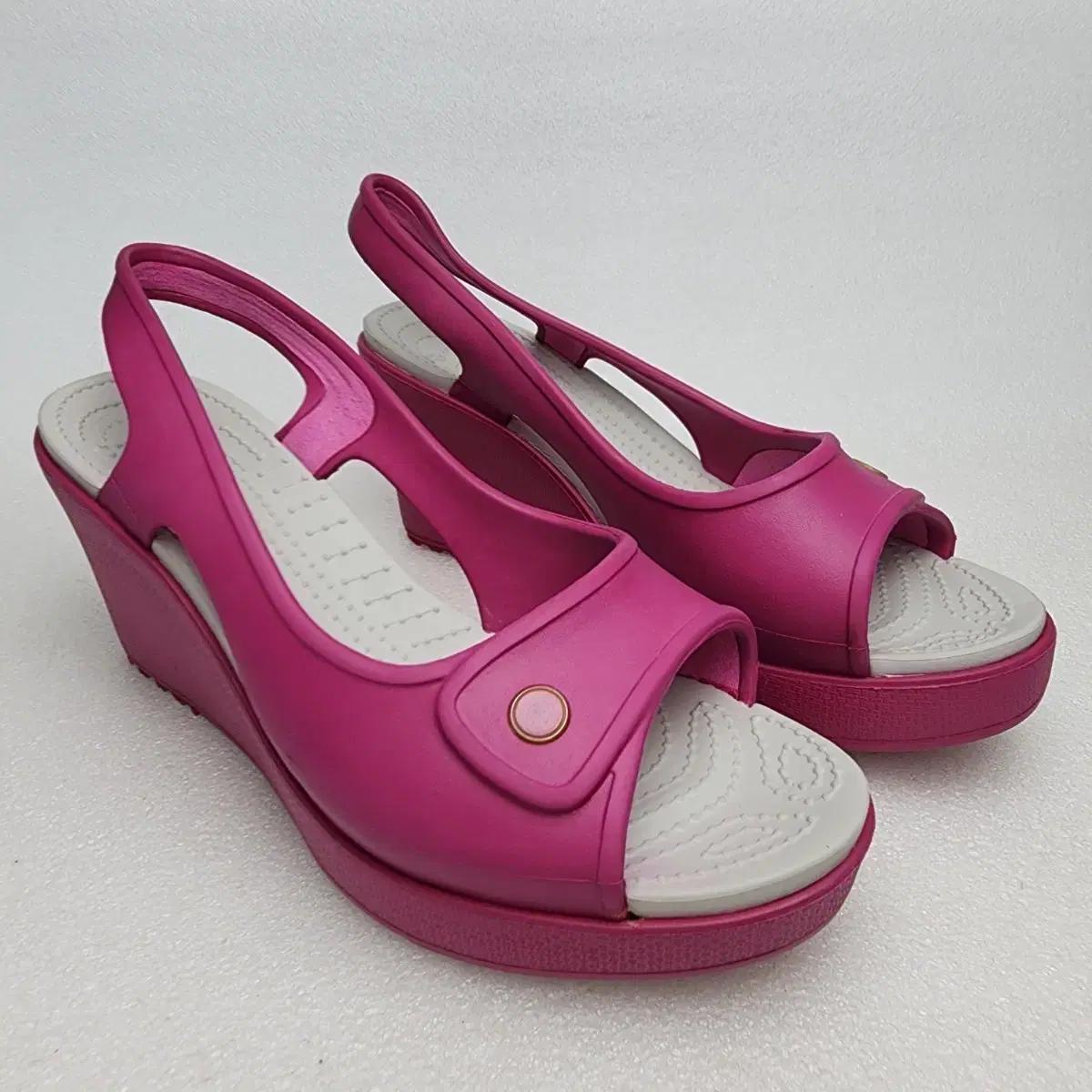 크록스 하바나 여성 웨지 샌들/슬리퍼 (250mm)