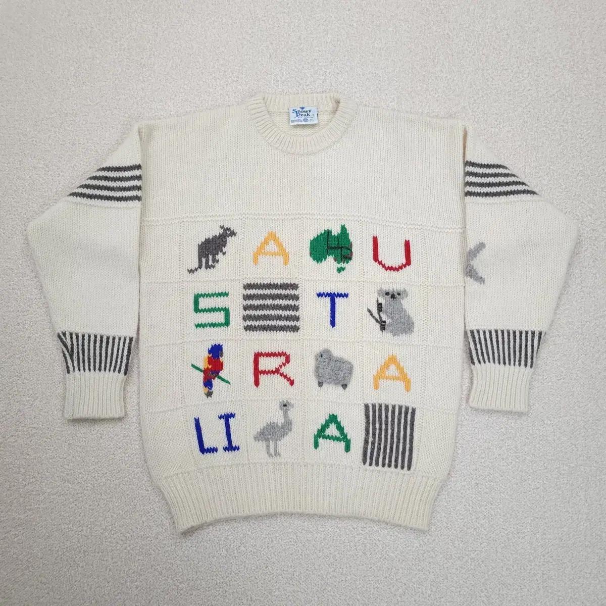 (40/101)Snowy Peak 호주 패턴 스웨터 남여공용H1M3202