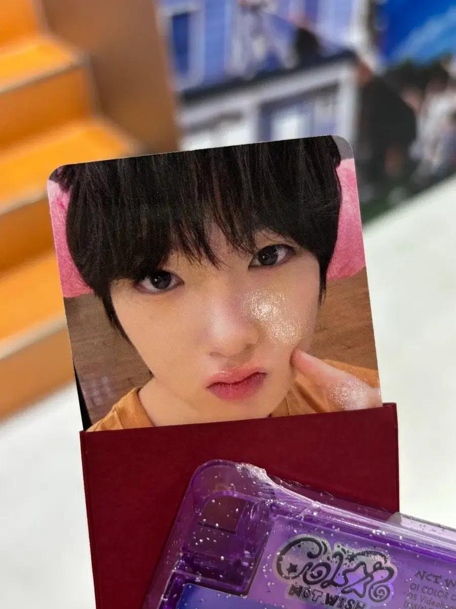 엔시티위시 컬러 애플뮤직 앺뮤 럭키드로우 럭드 사쿠야 포카 찜질방