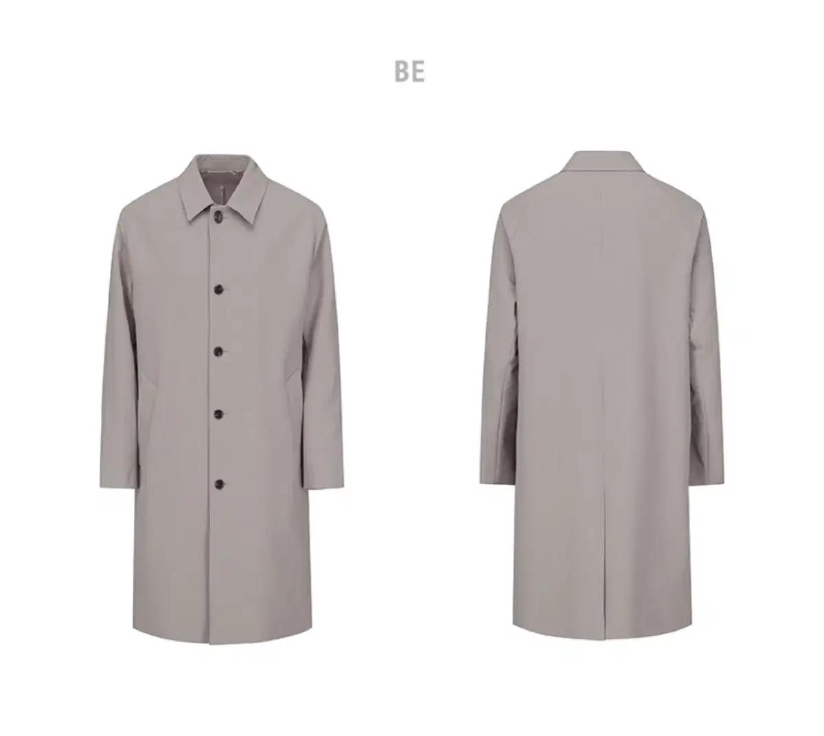 앤드지 세미오버핏 트렌치코트