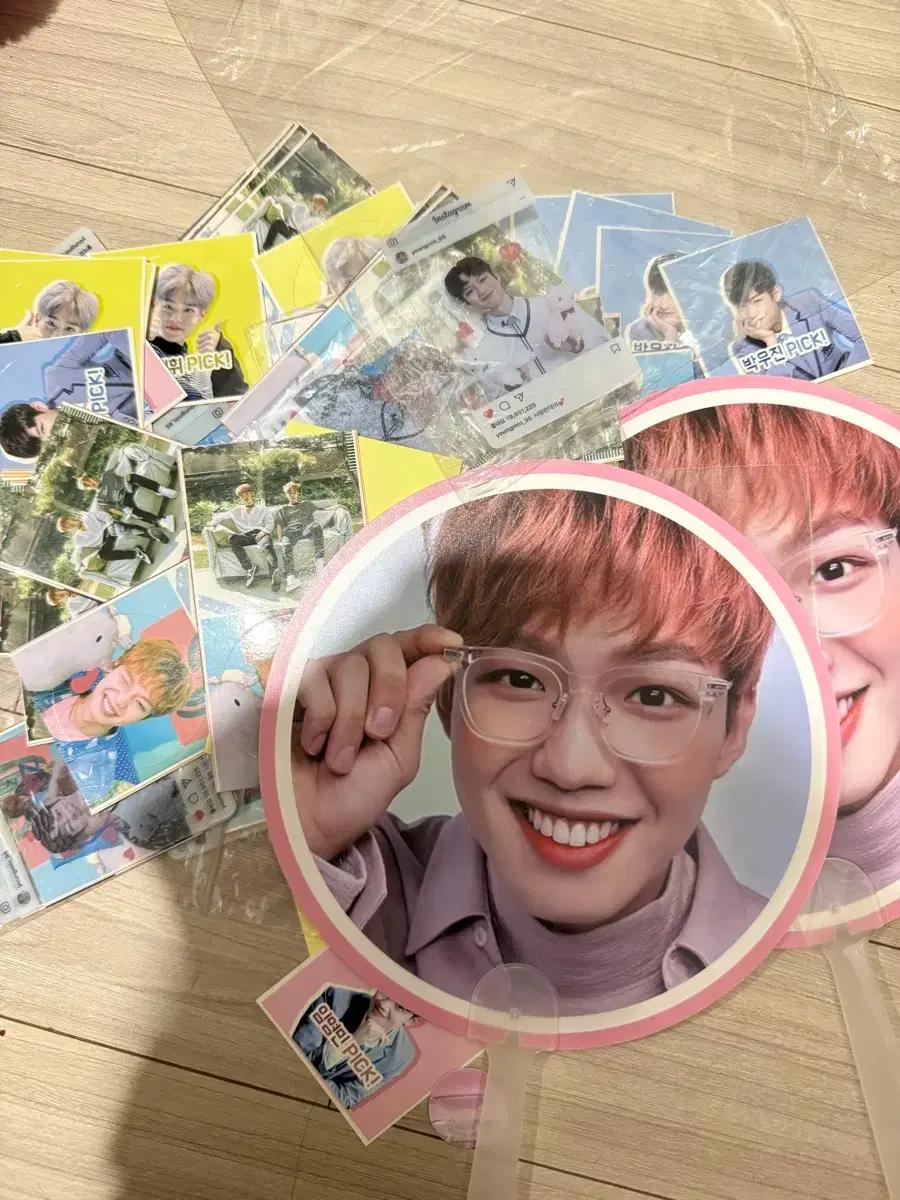 임영민부채 스티커 투명포카 일괄판매