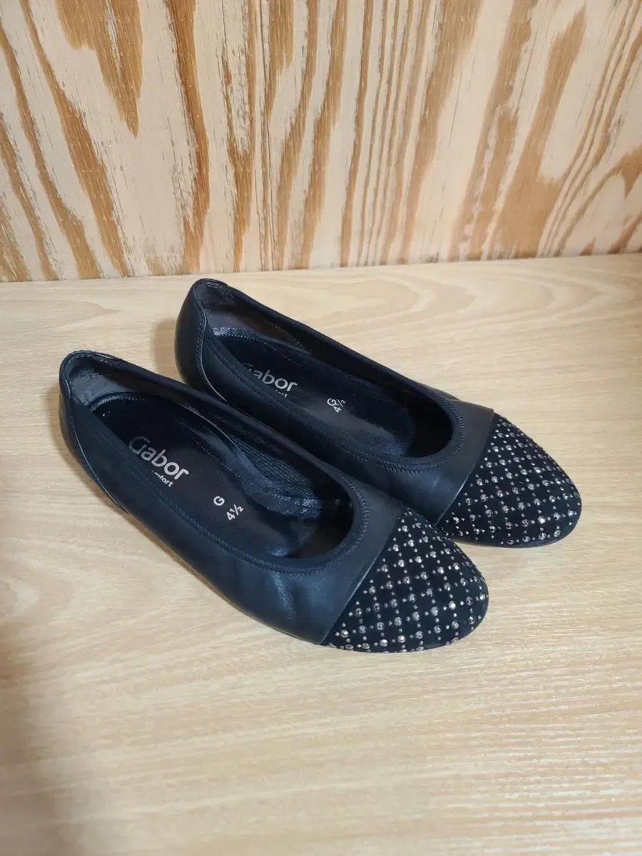 가버 Gabor 블랙 여성 플랫 슈즈 240