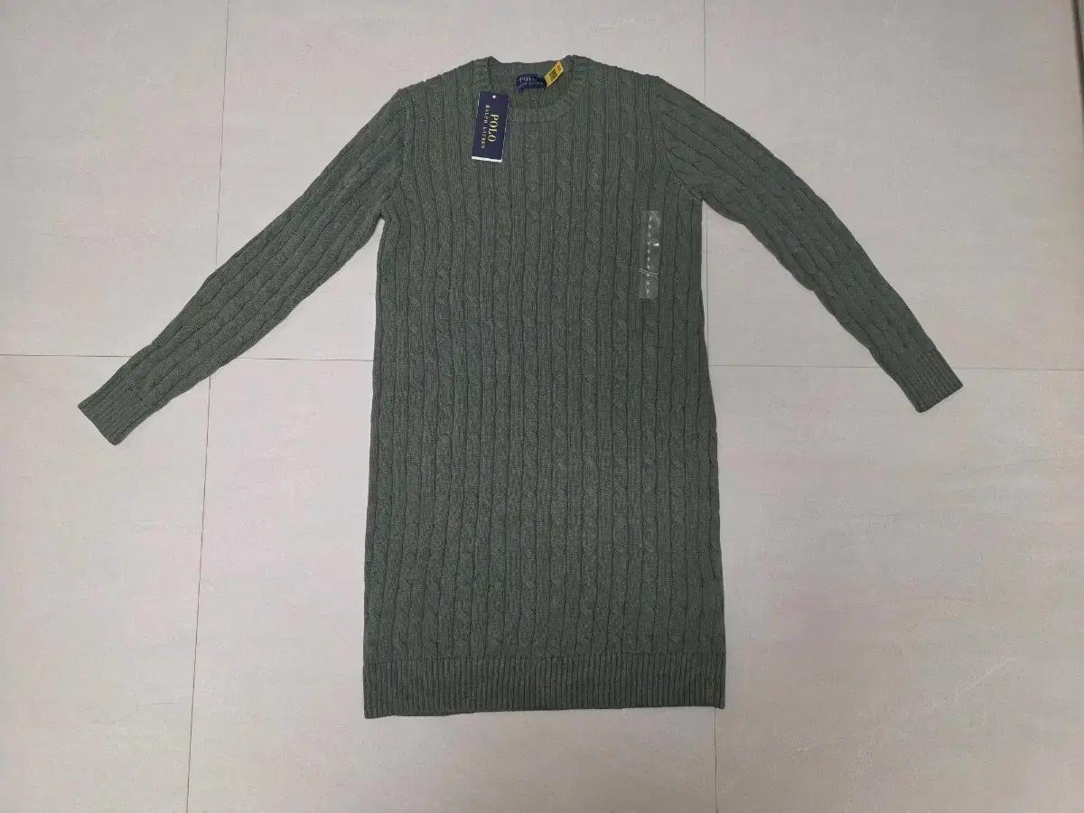 폴로 케이블 니트 원피스 S 새상품