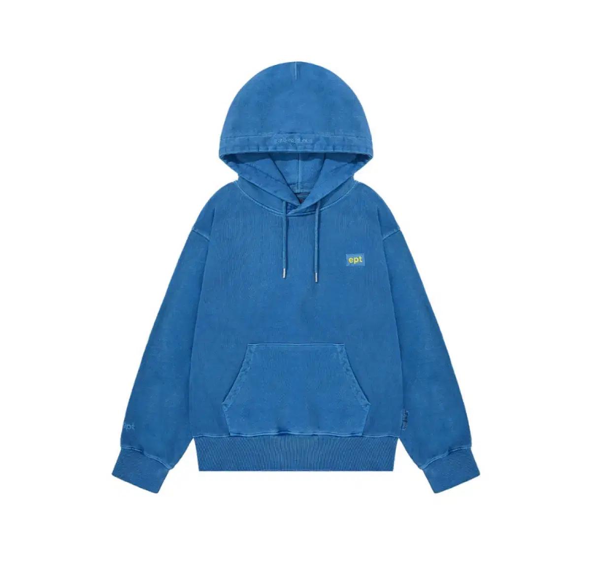 (새상품) ept 피그먼트 후드티 M 블루