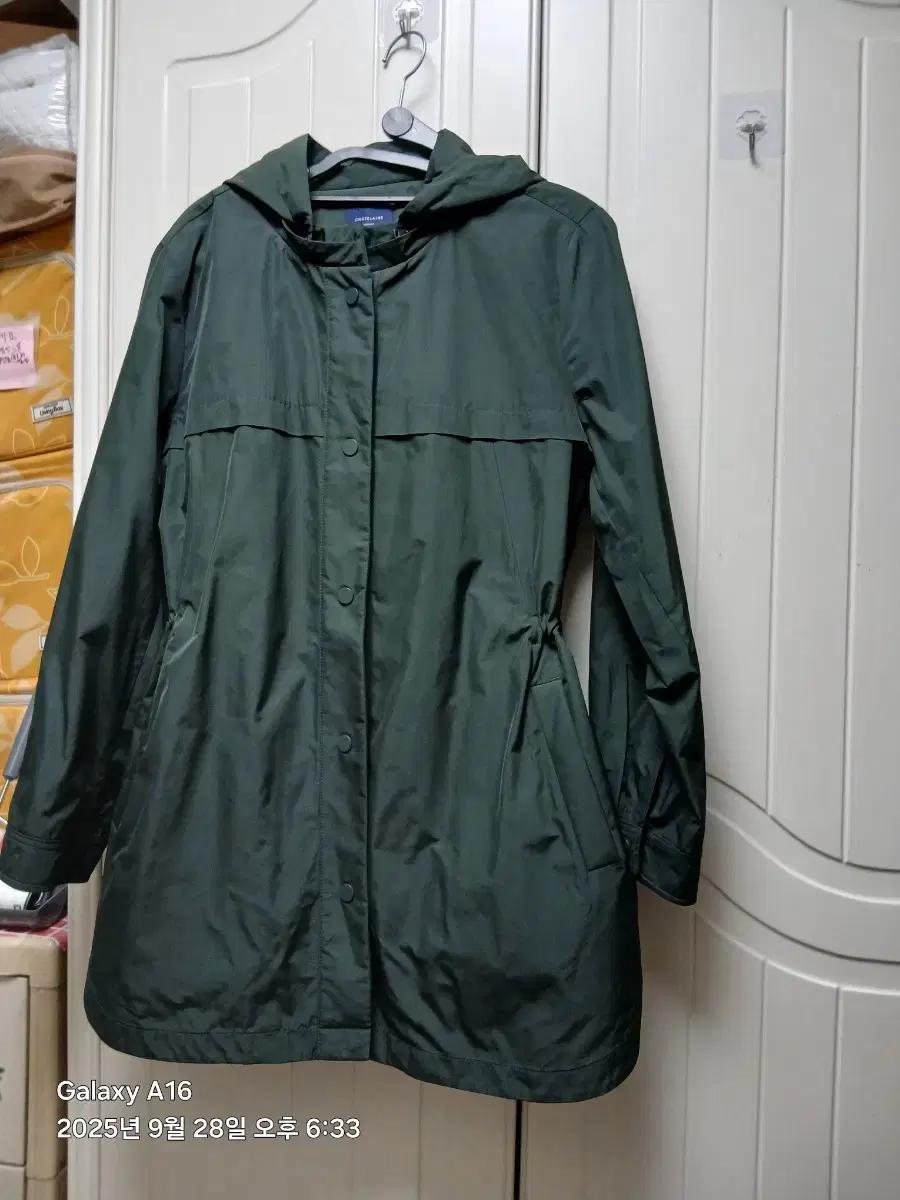 샤트렌 그린 후드 롱 코트 105