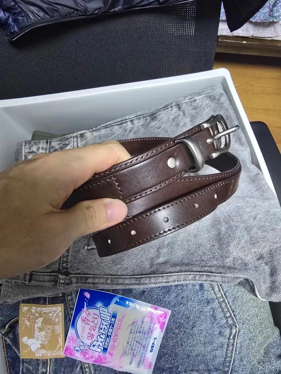 인스펙터 302 MINIMAL LAYERED BELT BROWN S사이즈