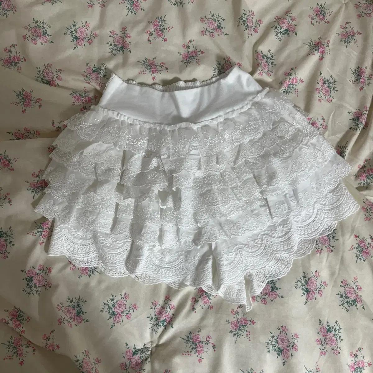 러프넥 튜튜 레이스 팬츠 스커트 TUTU