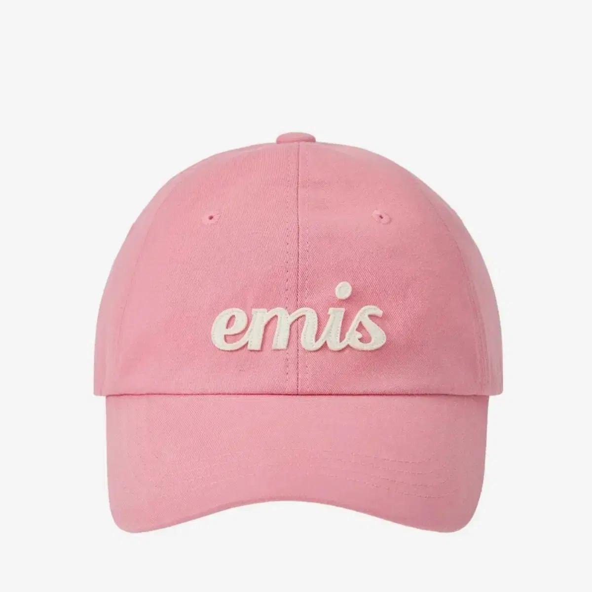 emis 이미스 아플리케 볼캡 핑크