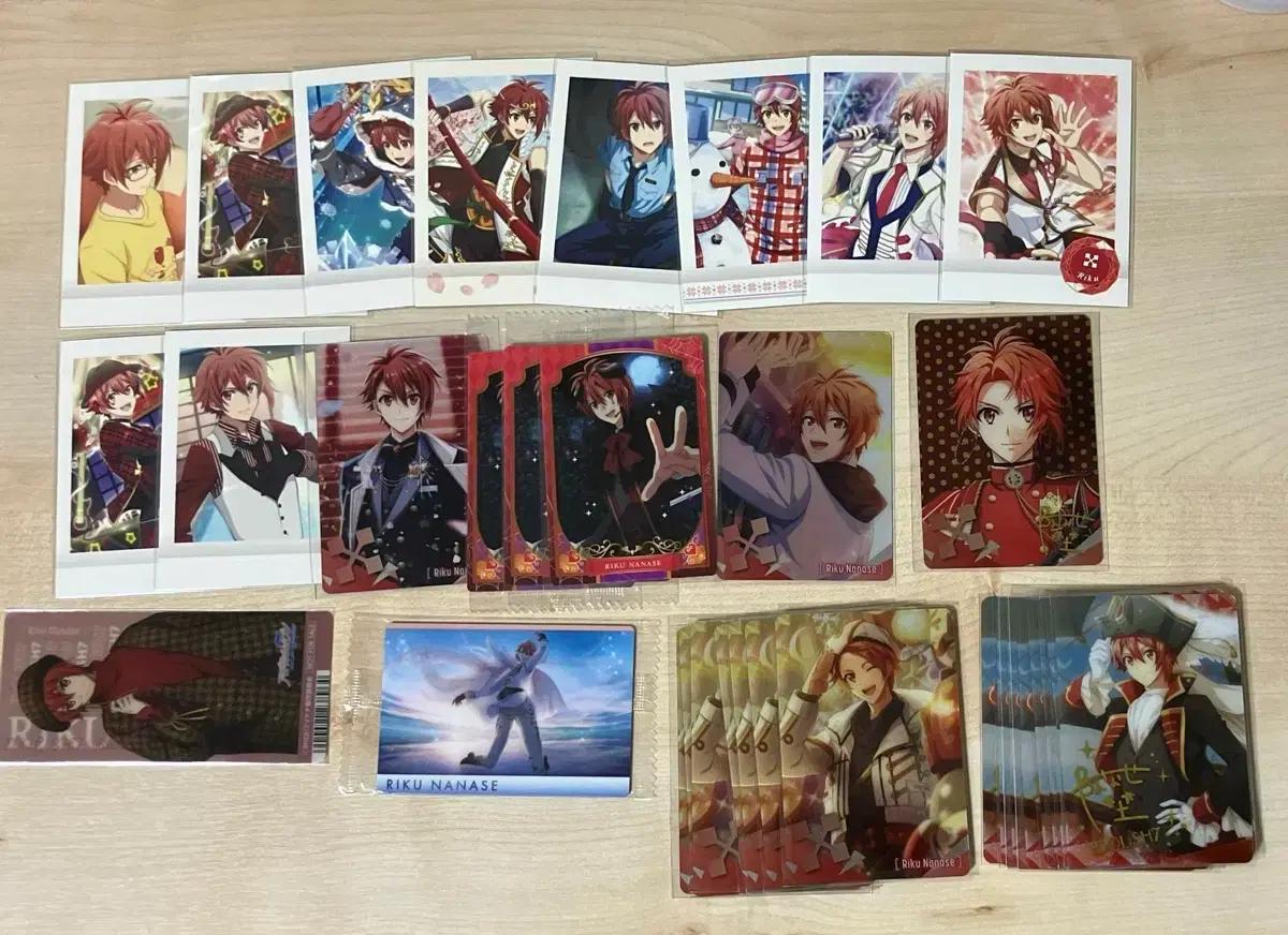 아이나나 아이돌리쉬세븐 리쿠 파샤코레 메탈카드 책갈피 34장 세트