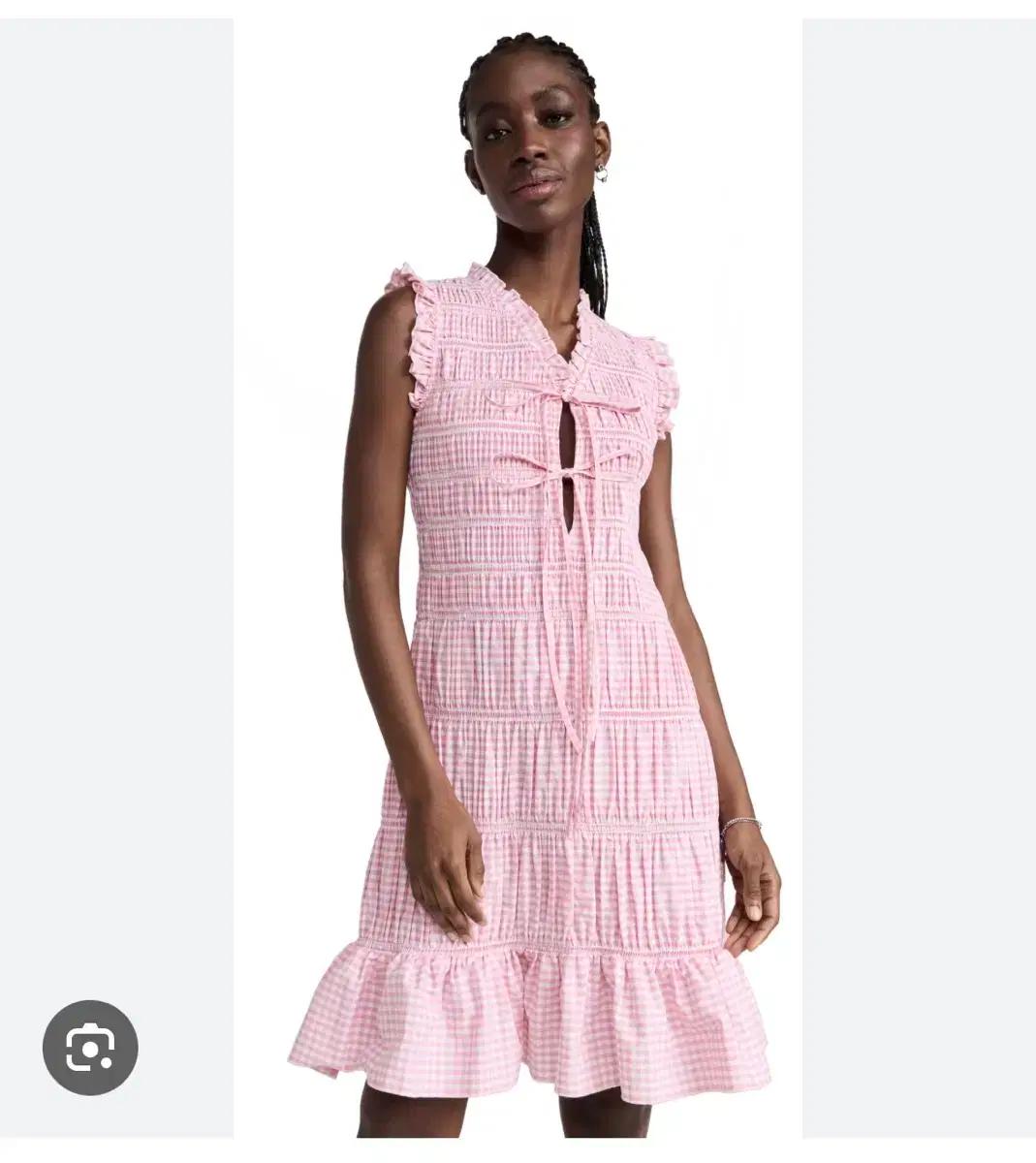 새상품) 샌디리앙 Sandy Liang 깅엄 체크 드레스 원피스