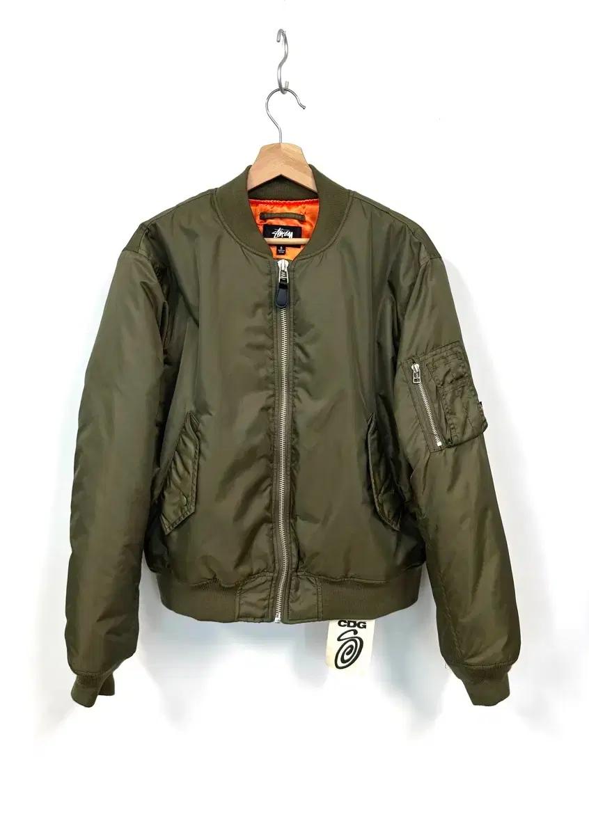 STUSSY X CDG 스투시 X CDG MA-1 마원 봄버 자켓 S
