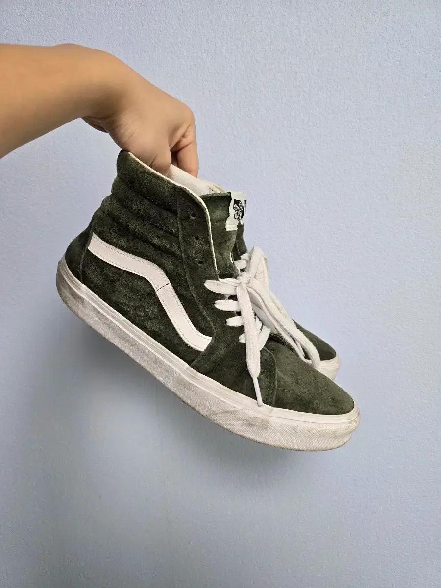 반스 스케이트 하이 카키