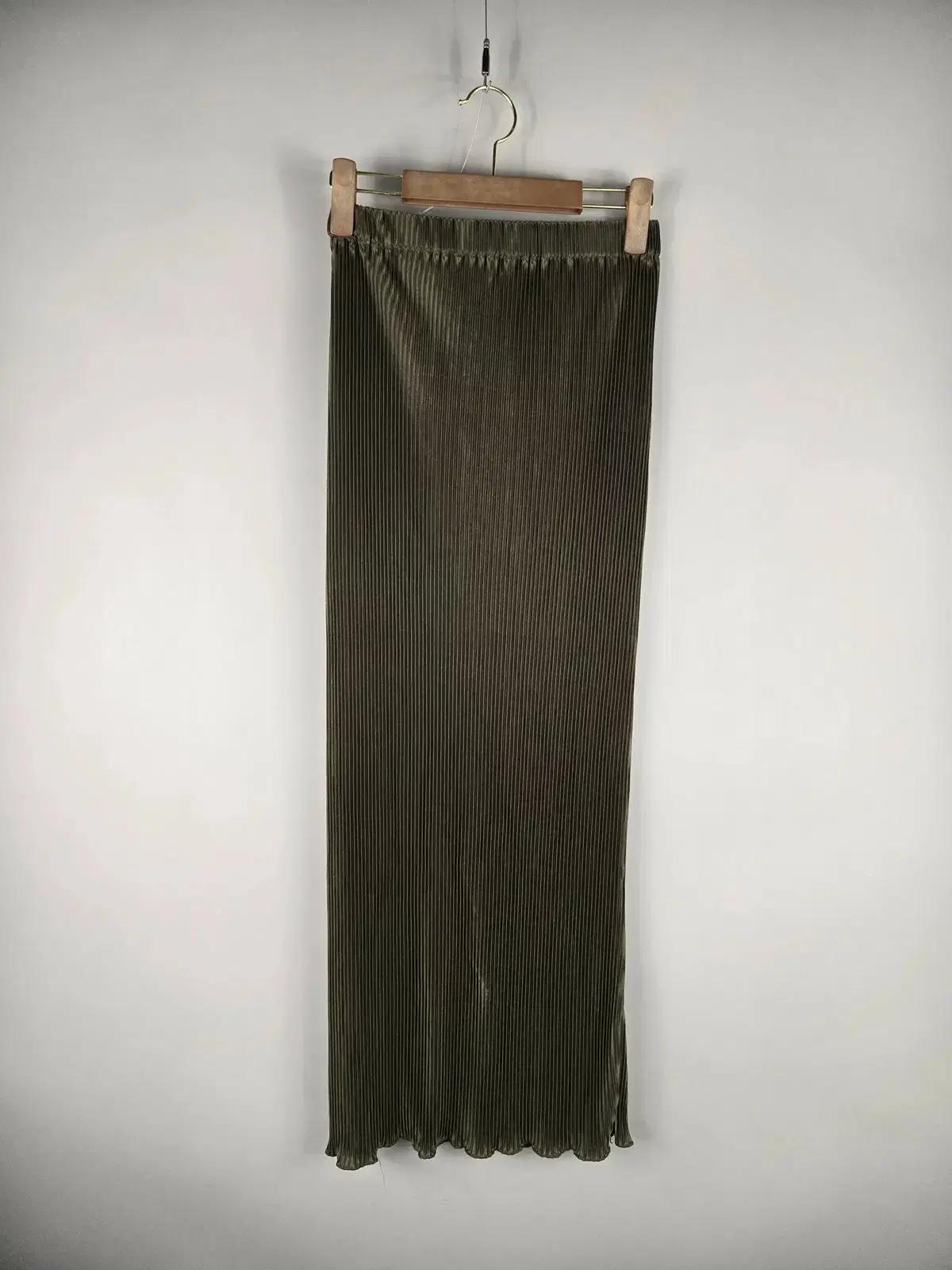 [무료배송]쉬인 S 여성 플리츠 주름 롱 스커트 치마