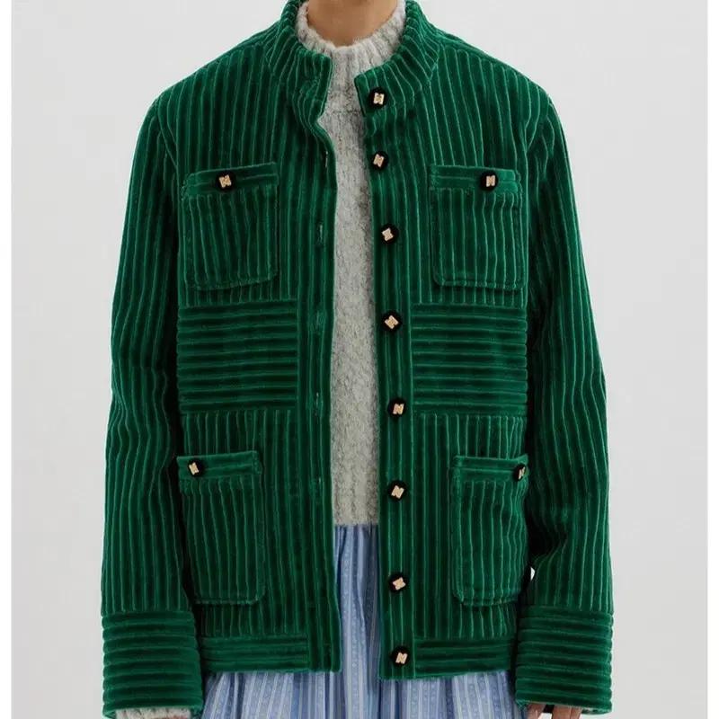 XS EENK 잉크 토브 코듀로이 그린 자켓
