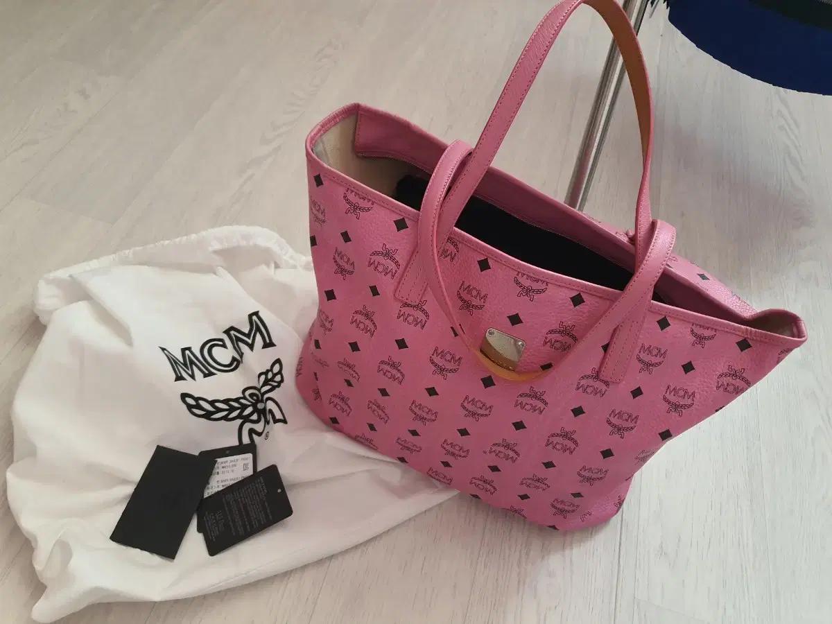 mcm 핑크 쇼퍼