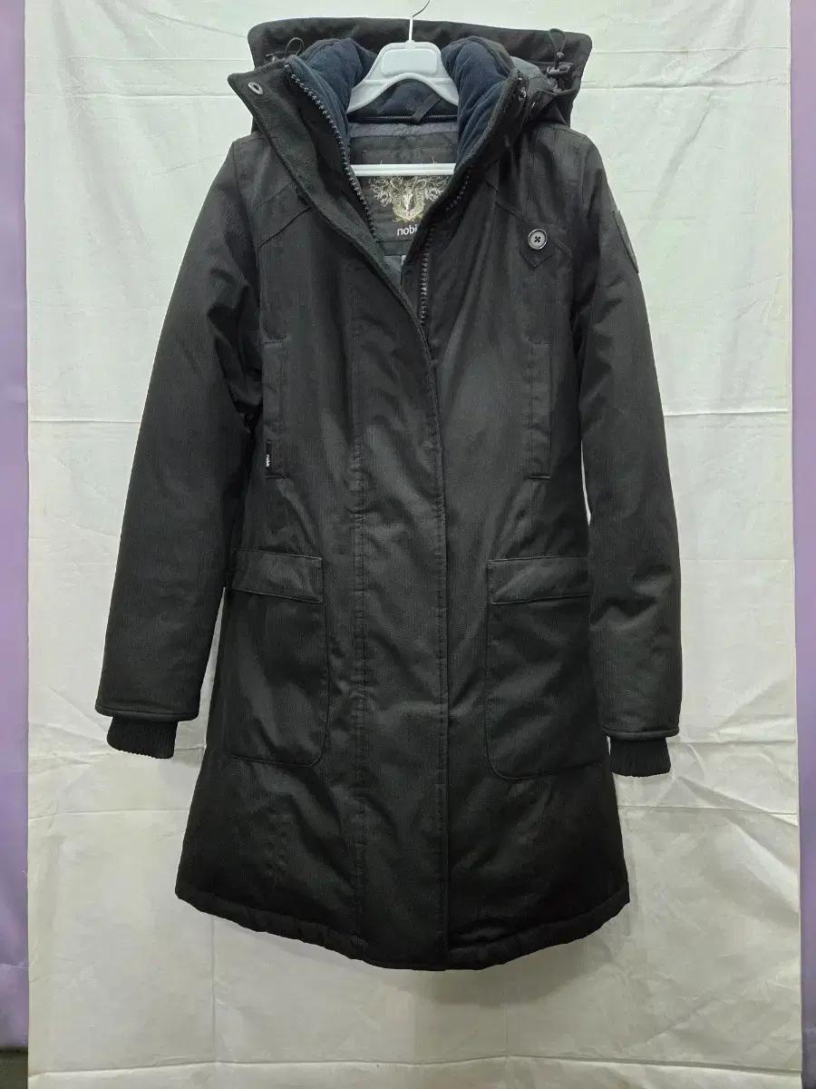 NOBIS노비스롱패딩 스틸블랙정품S 55~66마른77