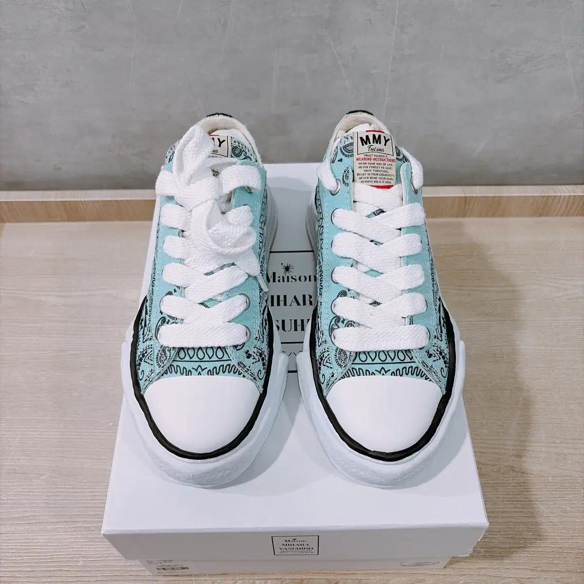 (정품/새상품) 미하라 야스히로 공용 피터슨 블루 페이즐리 OG솔