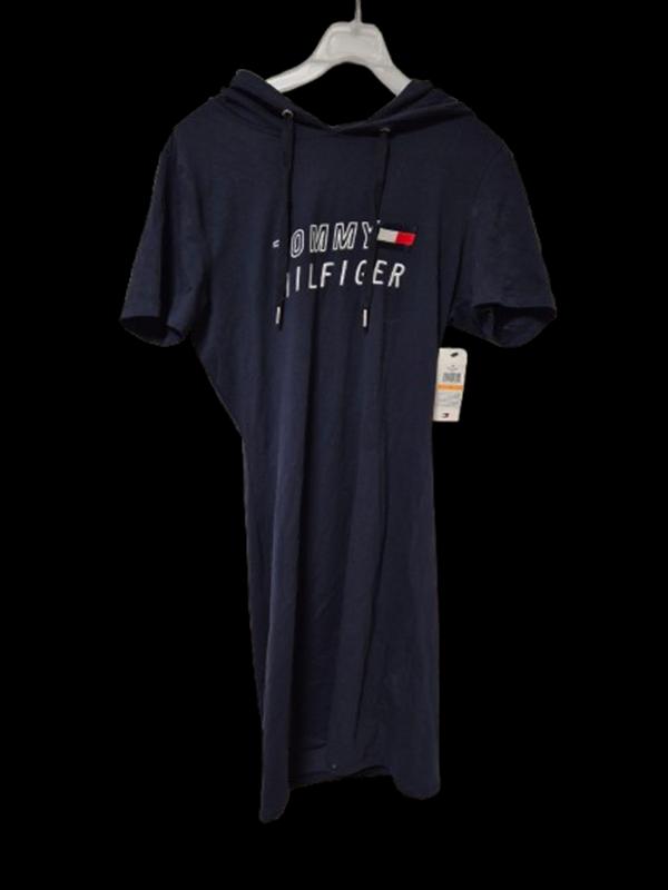 타미힐피거 정품 택포함미착용 여자 여름 여성 스판후드반팔원피스S